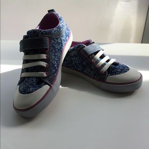 Kristin Sneaker blue Flowers